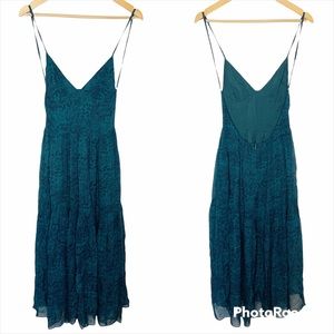 Blue Life Green Floral Maxi Dress